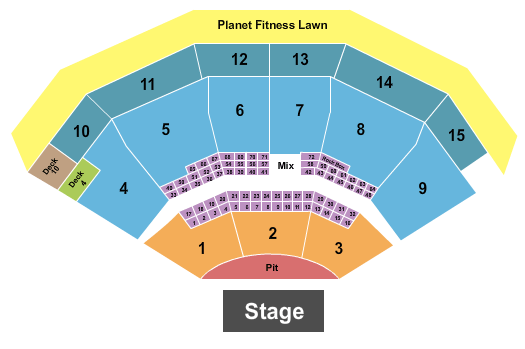 PNC Music Pavilion Grey Day Seating Chart